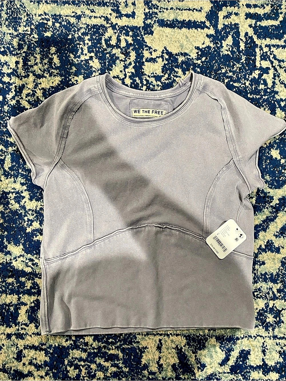 We the Free The Perfect Tee Short Sleeve Tee in Purple Ash Size Small NWT